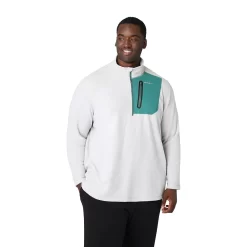 Big & Tall Eddie Bauer Cloud Regular-Fit Quarter-Zip Pullover Jacket