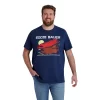 Men's Big & Tall Eddie Bauer Graphic Tee -Boutique Fashion Clothing Store 5211823 Soft Indigo