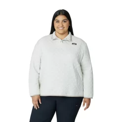 Plus Size Eddie Bauer Quilted Mockneck Sweatshirt