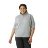 Plus Size Eddie Bauer Ember Mockneck Fleece Sweatshirt -Boutique Fashion Clothing Store 5593445 Heather Gray