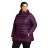 Plus Size Eddie Bauer Cirruslite Packable Down Parka Coat -Boutique Fashion Clothing Store 5904522 Deep Eggplant