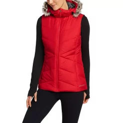 Women's Eddie Bauer Faux-Fur Hood Classic Down Vest