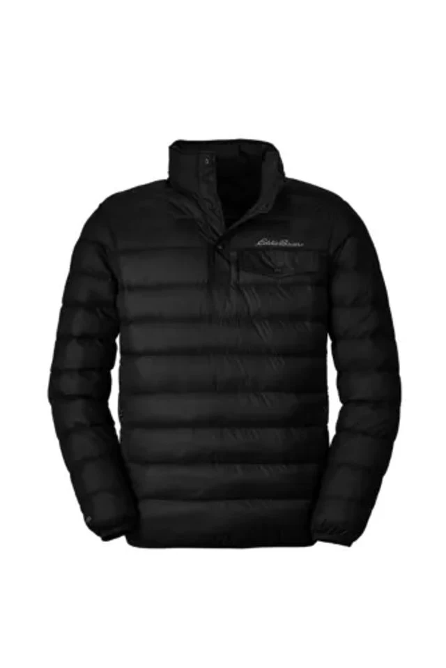 Eddie Bauer Men's Stratuslite Down Snap Mock 3 Eddie Bauer Men's Stratuslite Down Snap Mock