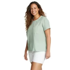 Eddie Bauer Women's Carry On Short-Sleeve Pocket T-Shirt