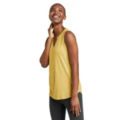 Eddie Bauer Women's Gate Check Sleeveless Split-Neck Tunic -Boutique Fashion Clothing Store https3A2F2Feddiebauer.scene7 .com2Fis2Fimage2FEddieBauer2FD0091280 267C1 640x