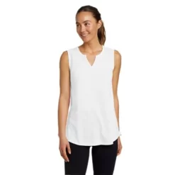 Eddie Bauer Women's Gate Check Sleeveless Split-Neck Tunic -Boutique Fashion Clothing Store https3A2F2Feddiebauer.scene7 .com2Fis2Fimage2FEddieBauer2FD0091280 500C1 640x