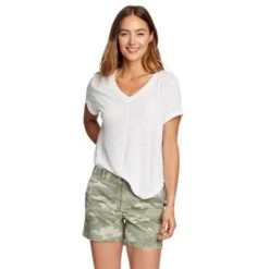 Eddie Bauer Women's Gate Check Short-Sleeve T-Shirt 14 Eddie Bauer Women's Gate Check Short-Sleeve T-Shirt -Boutique Fashion Clothing Store https3A2F2Feddiebauer.scene7 .com2Fis2Fimage2FEddieBauer2FD0093069 500C1 640x