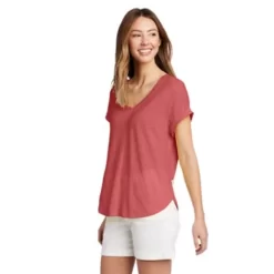 Eddie Bauer Women's Gate Check Short-Sleeve T-Shirt 12 Eddie Bauer Women's Gate Check Short-Sleeve T-Shirt -Boutique Fashion Clothing Store https3A2F2Feddiebauer.scene7 .com2Fis2Fimage2FEddieBauer2FD0093069 833C1 640x