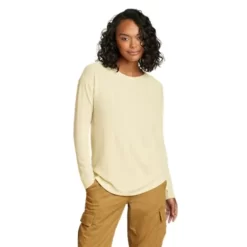 Eddie Bauer Women's Mountain Town Long-Sleeve Textured T-Shirt -Boutique Fashion Clothing Store https3A2F2Feddiebauer.scene7 .com2Fis2Fimage2FEddieBauer2FD0093861 923C1 640x