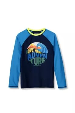Eddie Bauer Boys' Sea Spray Long-Sleeve Rashguard T-Shirt