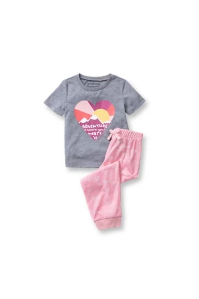 Eddie Bauer Toddler Girls' Loose Fit Sleep Set 4 Eddie Bauer Toddler Girls' Loose Fit Sleep Set - Image 2