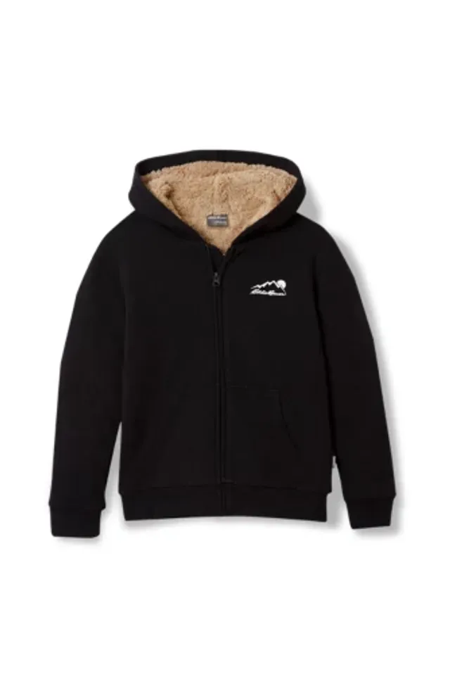 Eddie Bauer Boys' Camp Fleece Faux Shearling Full-Zip Hoodie 5 Eddie Bauer Boys' Camp Fleece Faux Shearling Full-Zip Hoodie - Image 3