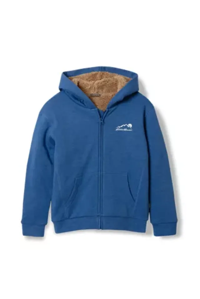 Eddie Bauer Boys' Camp Fleece Faux Shearling Full-Zip Hoodie 4 Eddie Bauer Boys' Camp Fleece Faux Shearling Full-Zip Hoodie - Image 2