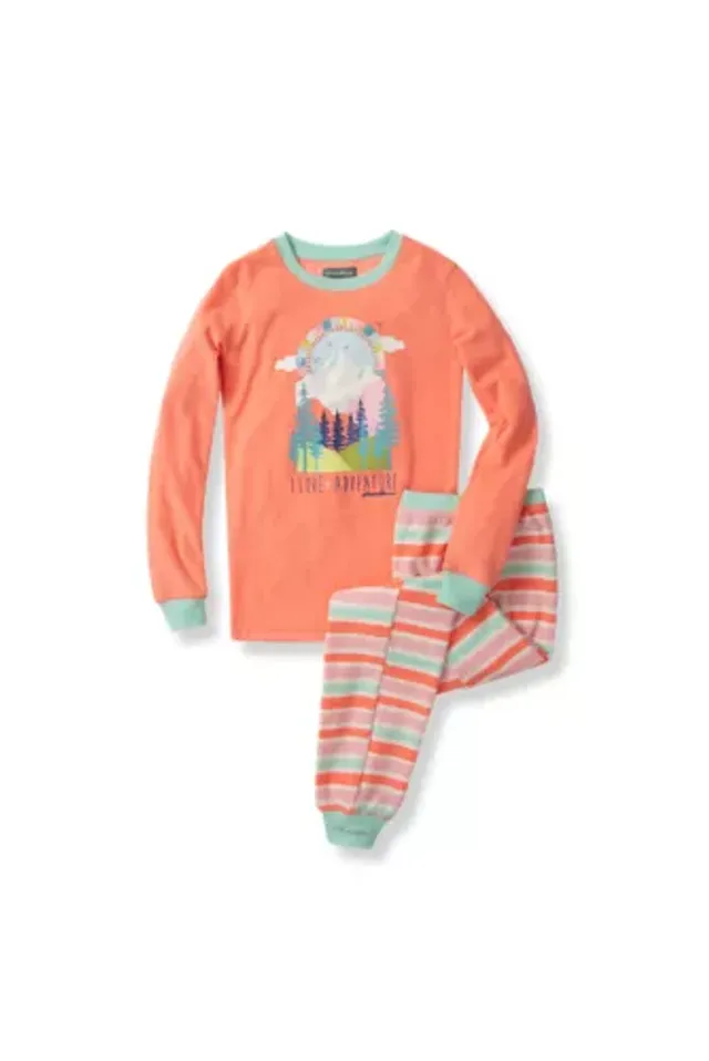 Eddie Bauer Girls' Fleece And Waffle Knit Sleep Set 4 Eddie Bauer Girls' Fleece And Waffle Knit Sleep Set - Image 2