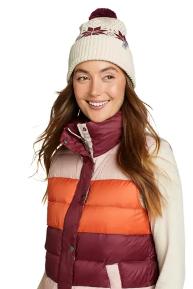 Eddie Bauer Women's Lola Peak Pom Beanie 4 Eddie Bauer Women's Lola Peak Pom Beanie - Image 2