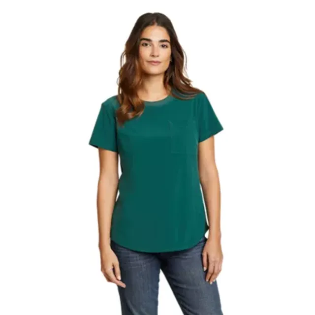 Eddie Bauer Women's Departure Short-Sleeve Pocket T-Shirt 4 Eddie Bauer Women's Departure Short-Sleeve Pocket T-Shirt - Image 2