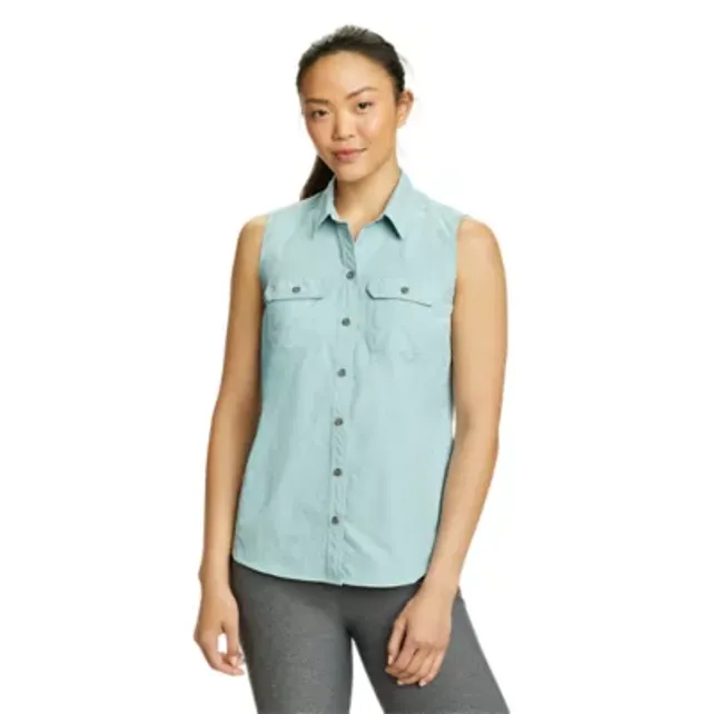Eddie Bauer Women's Mountain Ripstop Sleeveless Shirt 6 Eddie Bauer Women's Mountain Ripstop Sleeveless Shirt - Image 4