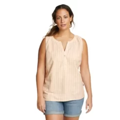 Eddie Bauer Women's EB Hemplify Sleeveless Beach Shirt 7 Eddie Bauer Women's EB Hemplify Sleeveless Beach Shirt -Boutique Fashion Clothing Store https3A2F2Feddiebauer.scene7 .com2Fis2Fimage2FEddieBauer2FD0314915 041C1 640x