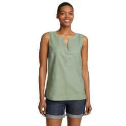 Eddie Bauer Women's EB Hemplify Sleeveless Beach Shirt