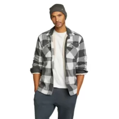 Eddie Bauer Men's Chutes Pro Faux-Shearling Lined Shirt Jacket