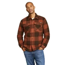 Eddie Bauer Men's Chutes Pro Faux-Shearling Lined Shirt Jacket -Boutique Fashion Clothing Store https3A2F2Feddiebauer.scene7 .com2Fis2Fimage2FEddieBauer2FD0332308 492C1 640x