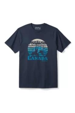 Eddie Bauer Men's EB Canada Blue Bear T-Shirt