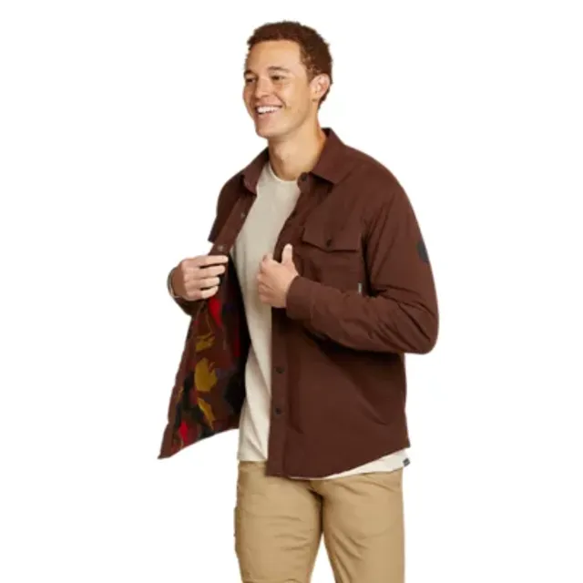 Eddie Bauer Men's Voyager Fleece-Lined Shirt Jacket 3 Eddie Bauer Men's Voyager Fleece-Lined Shirt Jacket