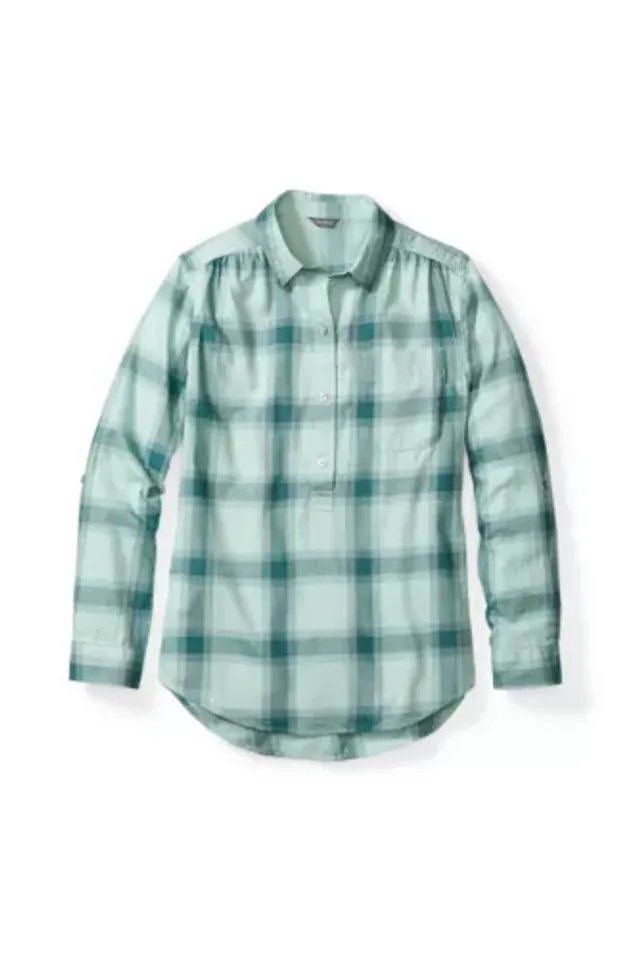 Eddie Bauer Women's Halcyon Cotton Pullover Shirt 4 Eddie Bauer Women's Halcyon Cotton Pullover Shirt - Image 2