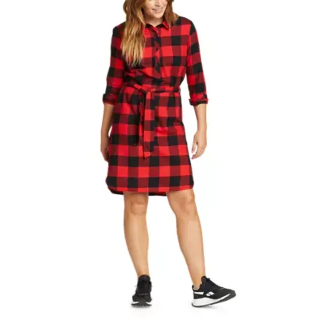Eddie Bauer Women's Field Flannel Dress 5 Eddie Bauer Women's Field Flannel Dress - Image 3