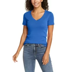 Eddie Bauer Women's Stine's Short-Sleeve V-Neck T-Shirt -Boutique Fashion Clothing Store https3A2F2Feddiebauer.scene7 .com2Fis2Fimage2FEddieBauer2FD0591196 035C1 640x