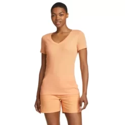 Eddie Bauer Women's Stine's Short-Sleeve V-Neck T-Shirt -Boutique Fashion Clothing Store https3A2F2Feddiebauer.scene7 .com2Fis2Fimage2FEddieBauer2FD0591196 921C1 640x