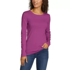 Eddie Bauer Women's Stine's Long-Sleeve Crew T-Shirt -Boutique Fashion Clothing Store https3A2F2Feddiebauer.scene7 .com2Fis2Fimage2FEddieBauer2FD0591257 301C1 640x