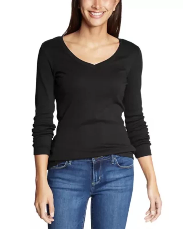 Eddie Bauer Women's Stine's Long-Sleeve V-Neck T-Shirt 3 Eddie Bauer Women's Stine's Long-Sleeve V-Neck T-Shirt
