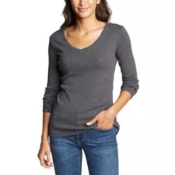Eddie Bauer Women's Stine's Long-Sleeve V-Neck T-Shirt 8 Eddie Bauer Women's Stine's Long-Sleeve V-Neck T-Shirt -Boutique Fashion Clothing Store https3A2F2Feddiebauer.scene7 .com2Fis2Fimage2FEddieBauer2FD0591258 149C1 640x