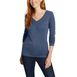 Eddie Bauer Women's Stine's Long-Sleeve V-Neck T-Shirt 7 Eddie Bauer Women's Stine's Long-Sleeve V-Neck T-Shirt -Boutique Fashion Clothing Store https3A2F2Feddiebauer.scene7 .com2Fis2Fimage2FEddieBauer2FD0591258 315C1 640x