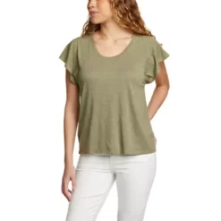 Eddie Bauer Women's Concourse Flutter-Sleeve T-Shirt 8 Eddie Bauer Women's Concourse Flutter-Sleeve T-Shirt -Boutique Fashion Clothing Store https3A2F2Feddiebauer.scene7 .com2Fis2Fimage2FEddieBauer2FD0591754 653C1 640x