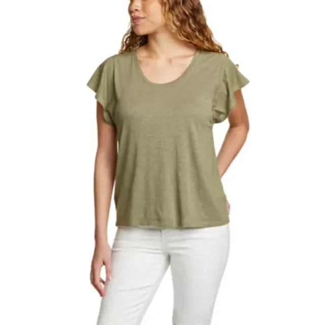 Eddie Bauer Women's Concourse Flutter-Sleeve T-Shirt 5 Eddie Bauer Women's Concourse Flutter-Sleeve T-Shirt - Image 3