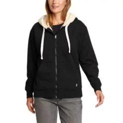 Eddie Bauer Women's Cabin Fleece Long-Sleeve Hoodie
