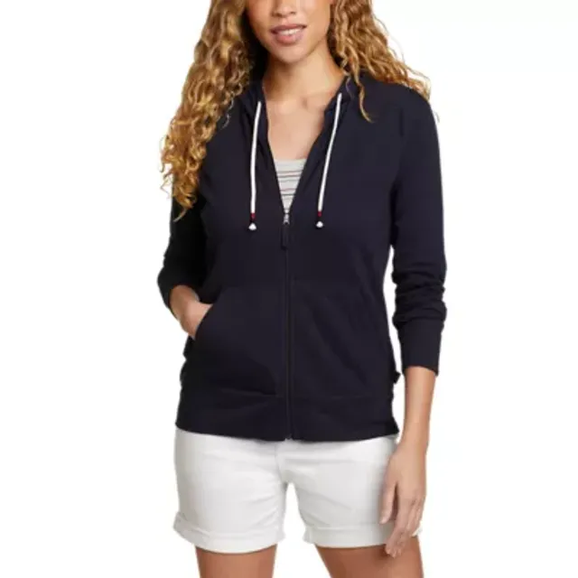 Eddie Bauer Women's Legend Wash Slub Full-Zip Hoodie 3 Eddie Bauer Women's Legend Wash Slub Full-Zip Hoodie