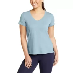 Eddie Bauer Women's Coast And Climb Short-Sleeve V-Neck T-Shirt -Boutique Fashion Clothing Store https3A2F2Feddiebauer.scene7 .com2Fis2Fimage2FEddieBauer2FD0592227 375C1 640x